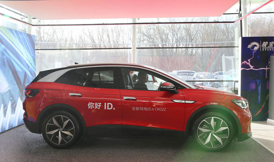 ID.4 CROZZ VW EV Cars 400-550KM Mobil Listrik Murni 5 Pintu 5 Kursi